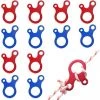 MONLY 12 Stück 3-Loch-Schnurkabelspanner, Seilspanner Aus Aluminiumlegierung, Zeltseil-Schnallenspanner, Seilspanner, Leichter Spanner Aus Aluminiumlegierung