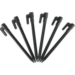MONLY 30 Stück 14,5 Cm Schwarze Kunststoff-Zeltheringe Gartenmarkise Campingheringe Zur Befestigung Von Netzen Oder Regenplanen