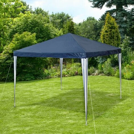 TECTAKE Garten Pavillon 3x3m - Partyzelt, Anbaupavillon, Festzelt – Bild 2