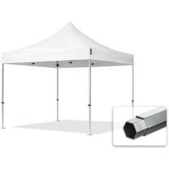 PROFIZELT24 Faltzelt PROFESSIONAL 3x3 M Ohne Seitenteile Faltpavillon ALU Pavillon Partyzelt In Weiß