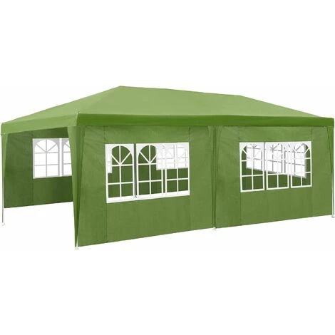 TECTAKE Garten Pavillon 6x3m Mit 5 Seitenteilen - Partyzelt, Bierzelt, Festzelt – Bild 2