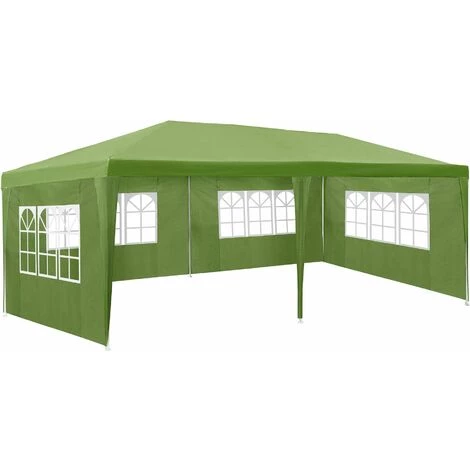 TECTAKE Garten Pavillon 6x3m Mit 5 Seitenteilen - Partyzelt, Bierzelt, Festzelt – Bild 3