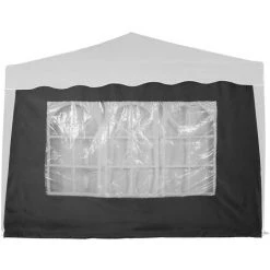 INSTENT "BASIC" Seitenteil Mit 3 Fenstern, Anthrazit