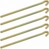 AMANKA Stahl-Hart 5 Vierkant Zelt-Heringe Erdnägel 220x6mm Bodenanker Camping-Zeltnägel